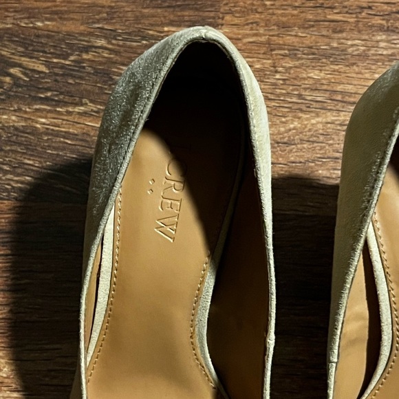 J. Crew Micro-Suede Pumps Heels | Sz 7 Saddle Brown Tan - Picture 7 of 7